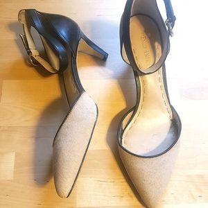 Enzo Angiolini Crystani Calf Hair Ankle Strap Pump